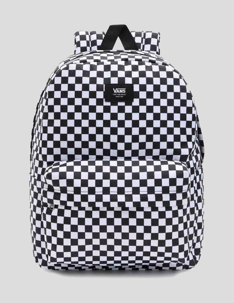 Mochila VANS vecchio skool controllare zaino nero / bianco